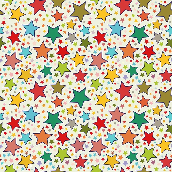 Stars seamless pattern — Stock Vector