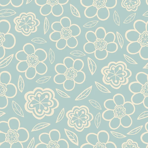 Textura sem costura floral . — Vetor de Stock