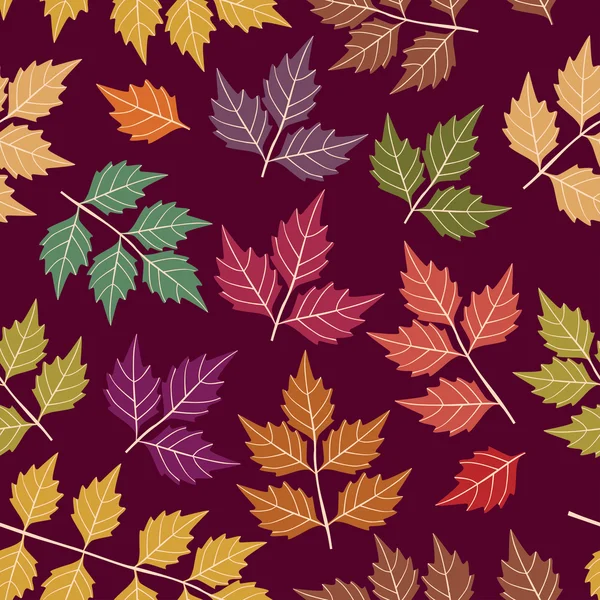 Texture avec feuilles . — Image vectorielle