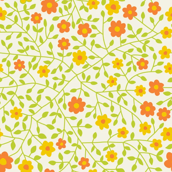 Seamless texture with flowers — Stock Vector