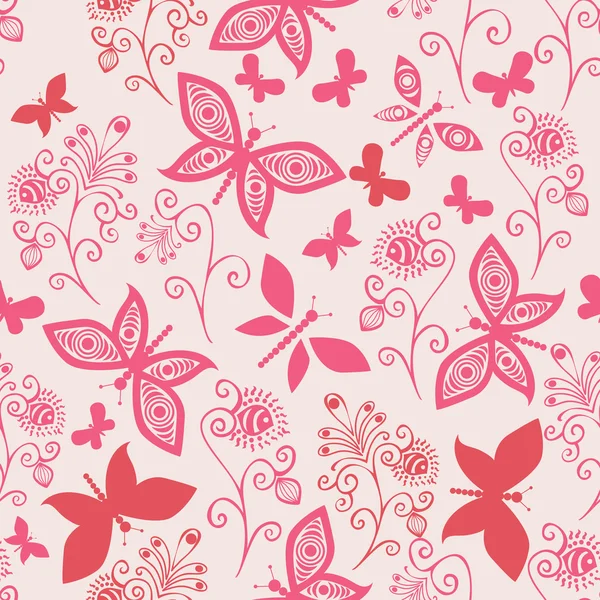 Floral seamless pattern — Stock Vector