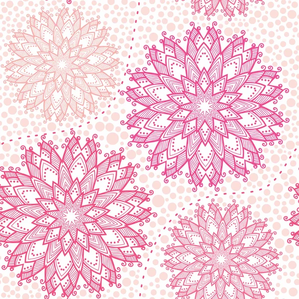 Λουλουδάτο μοτίβο σε ροζ χρώμα — Διανυσματικό Αρχείο