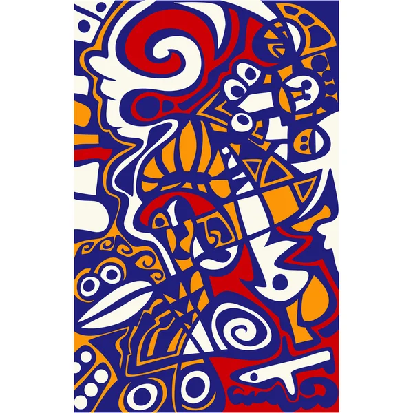 El patrón abstracto del mosaico . — Vector de stock