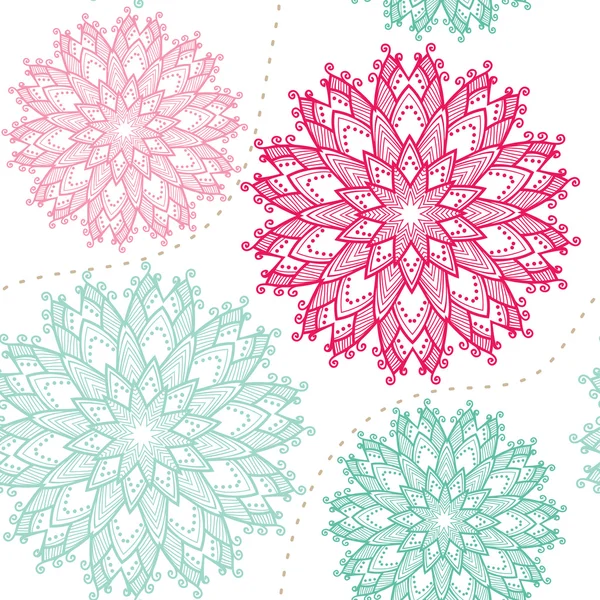 Sierlijke floral naadloze textuur — Stockvector