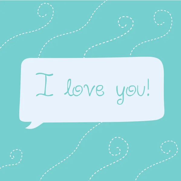 I love you. — Stock Vector