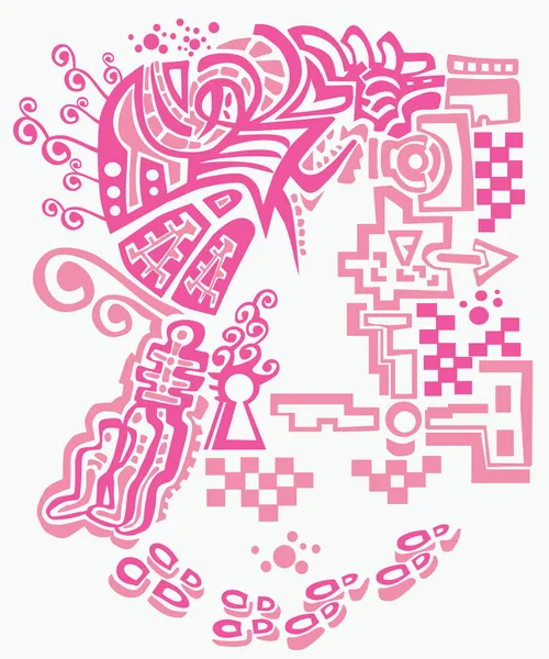 Textura abstracta en rosa . — Vector de stock