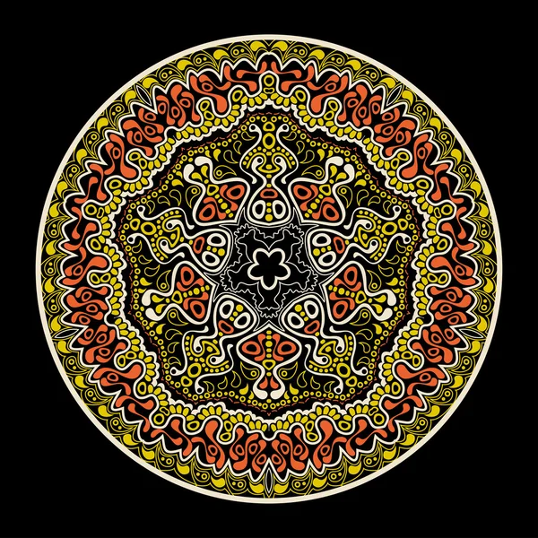 Patrón redondo ornamental — Archivo Imágenes Vectoriales