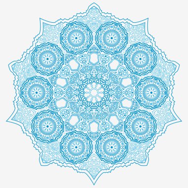 Dekoratif yuvarlak dantel beyaz