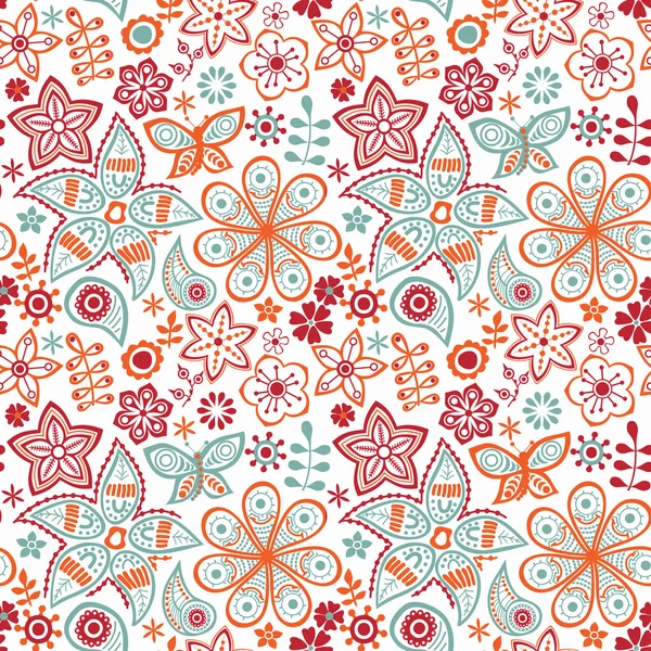 Floral seamless pattern — Stock Vector