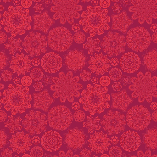 Ornate flowers seamless texture — Wektor stockowy