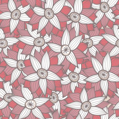 çiçekler ile sorunsuz doku