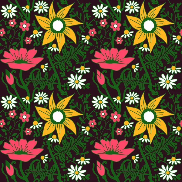 Patrón floral — Archivo Imágenes Vectoriales