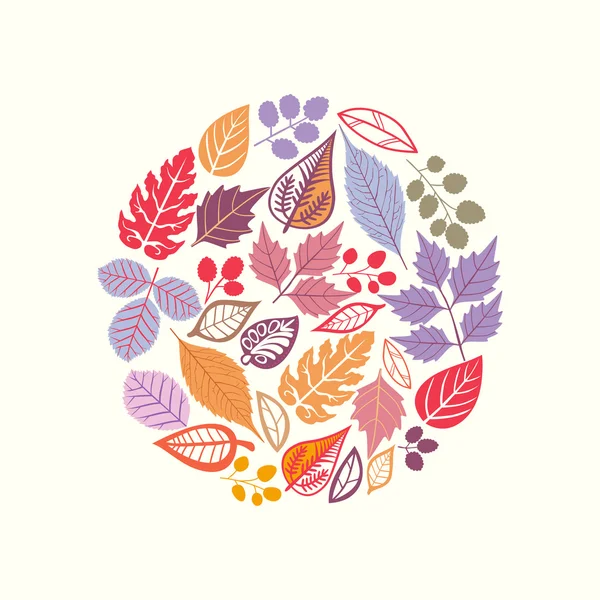 Herfst blad achtergrond — Stockvector