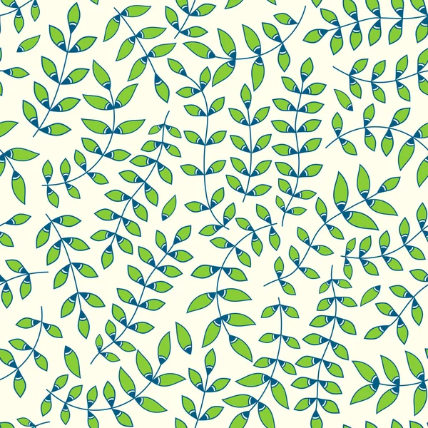 Seamless pattern with leaf — Stock Vector