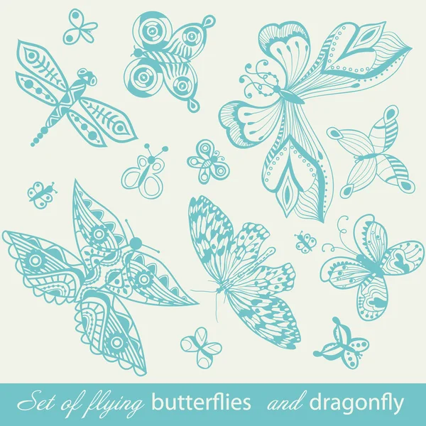 Hintergrund Schmetterling — Stockvektor