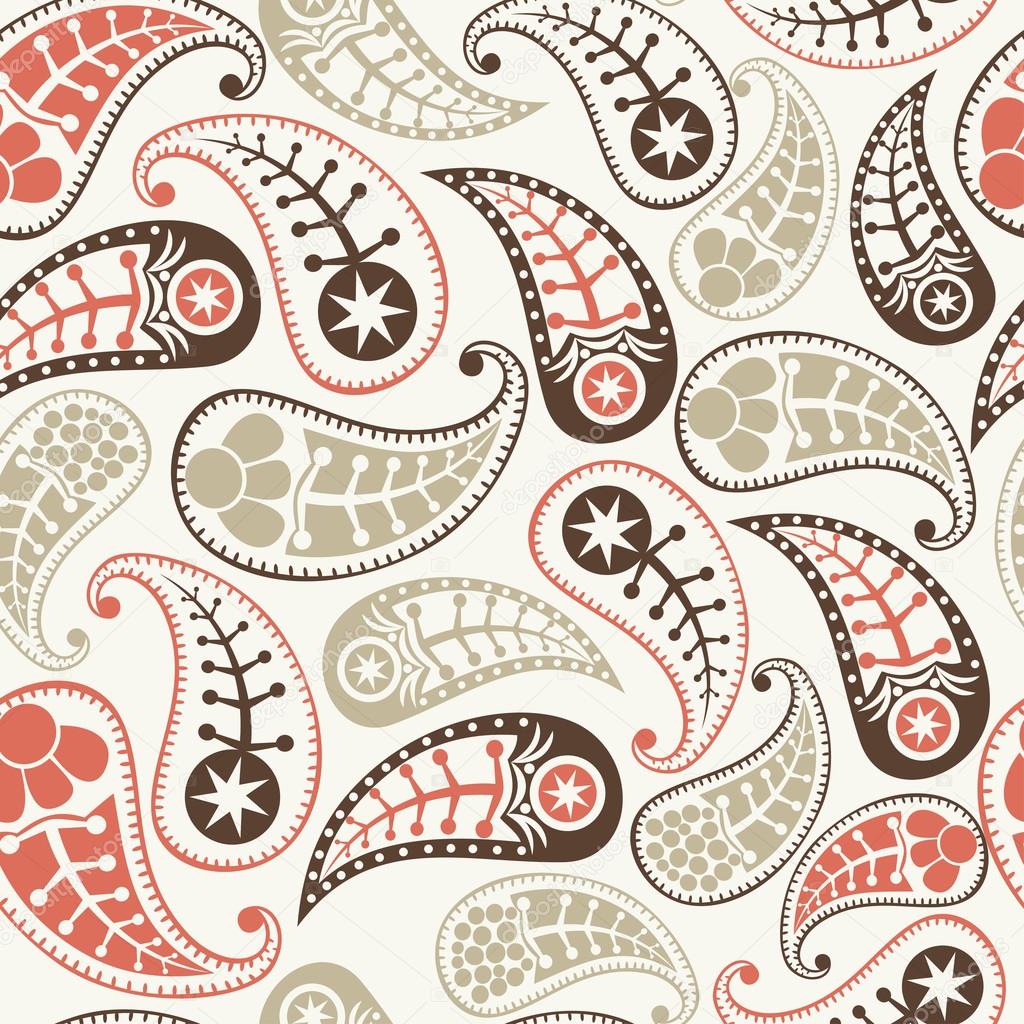 Seamless paisley texture for your design