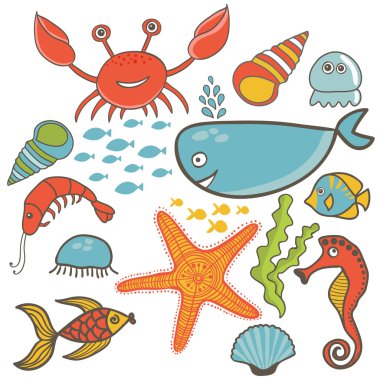 deniz ile canlı set çizgi film