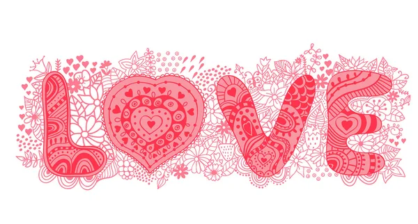 The word "love" — Stock Vector