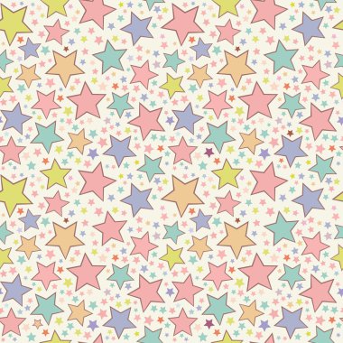 renkli yıldız seamless modeli