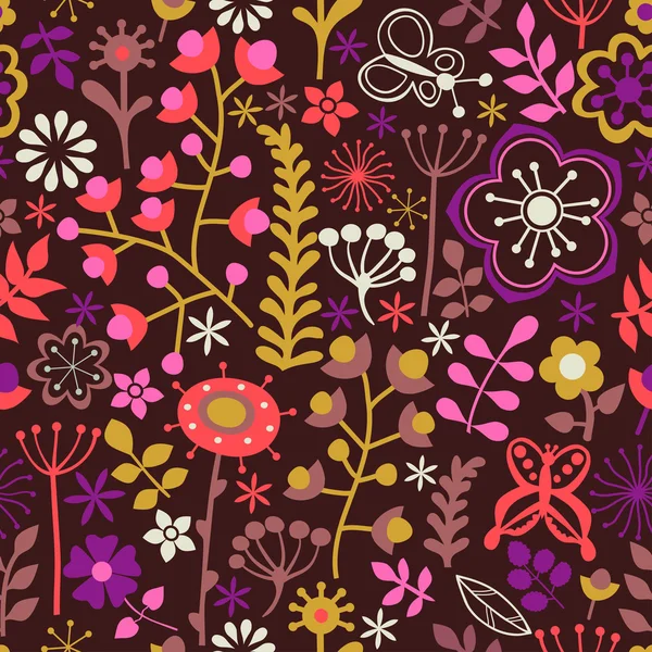 Fondo floral — Vector de stock