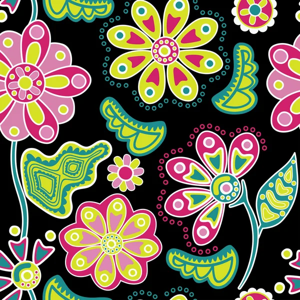 Patrón sin costura floral — Vector de stock