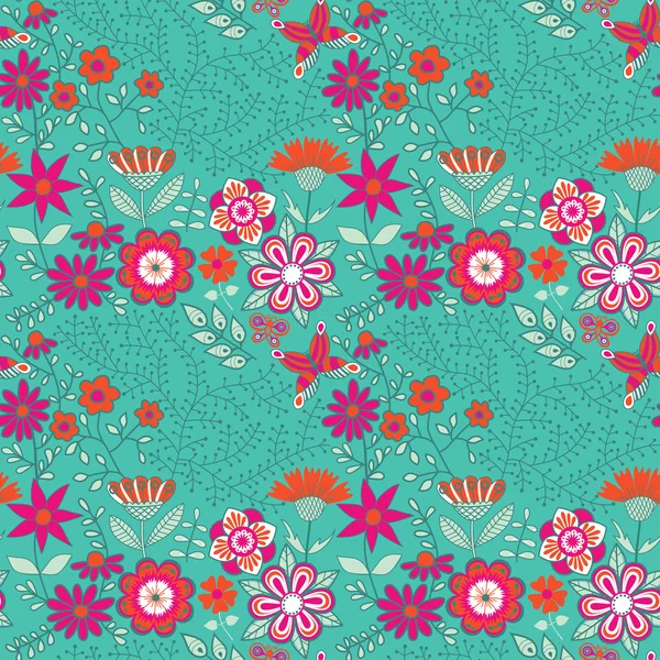 Fond floral — Image vectorielle