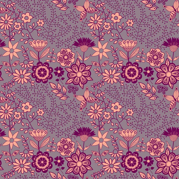 Fond floral — Image vectorielle