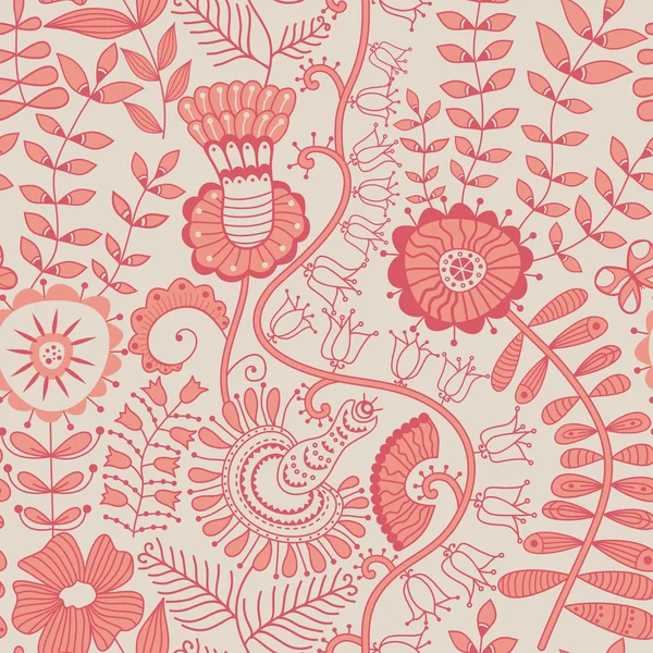 Textura con flores y mariposas — Archivo Imágenes Vectoriales