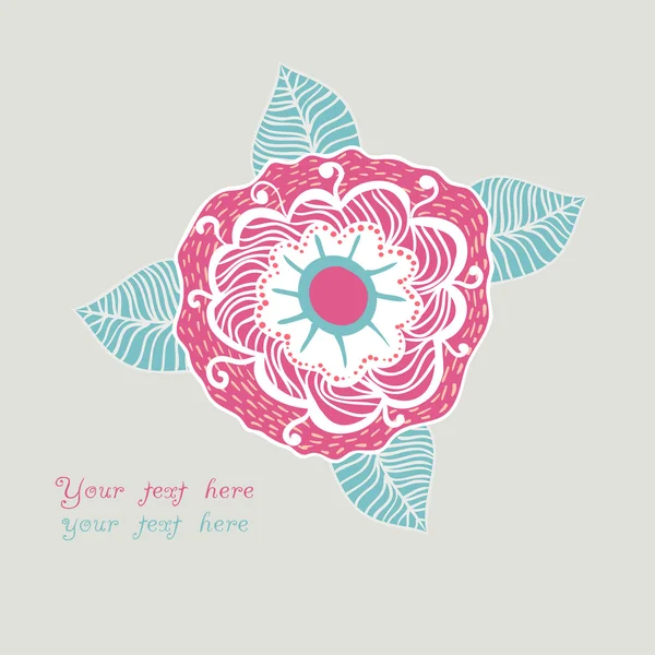 Flor adornada — Vector de stock