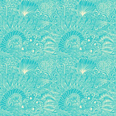 Balık, Kalpler, çiçekler ile sorunsuz doku