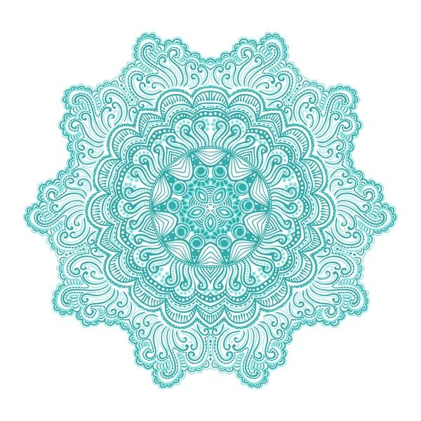 Patrón de encaje redondo ornamental — Vector de stock