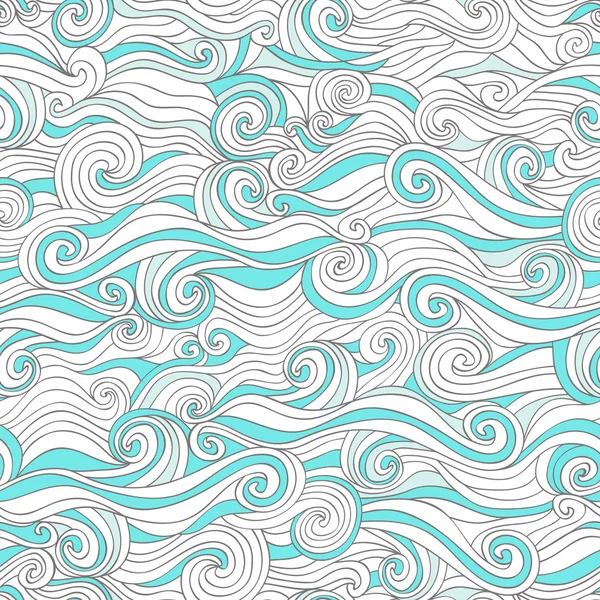 Fondo de ondas sin costura — Vector de stock