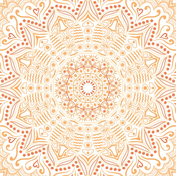 Ornamental round lace pattern — Stock Vector