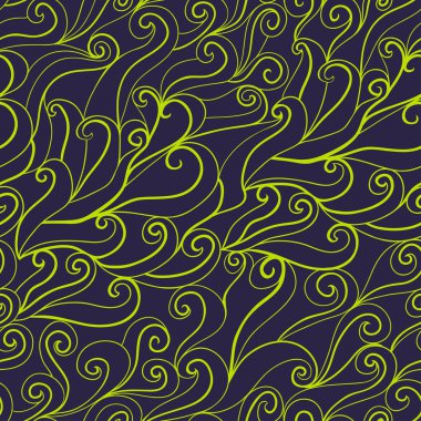 kesintisiz dalga çizilmiş desen