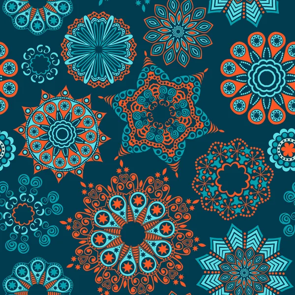 Sierlijke floral naadloze textuur — Stockvector