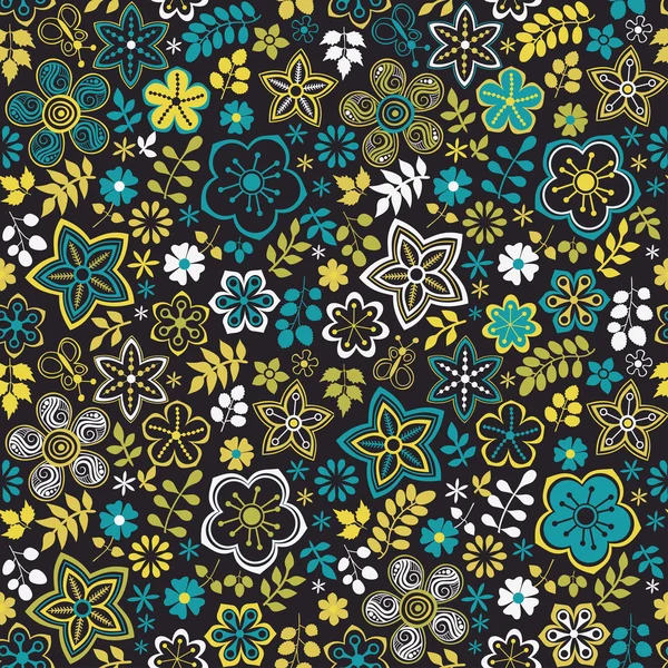 Floral seamless pattern — Stock Vector