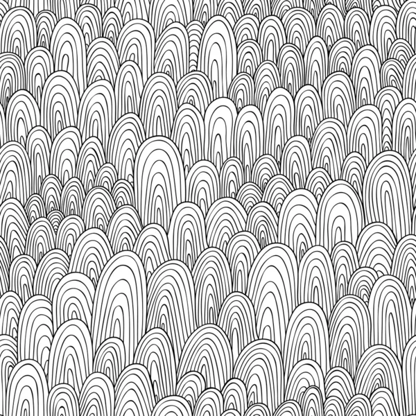 Sömlös handritade abstrakt mönster — Stock vektor