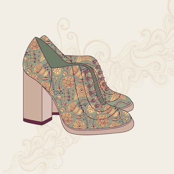 Bottes vintage — Image vectorielle