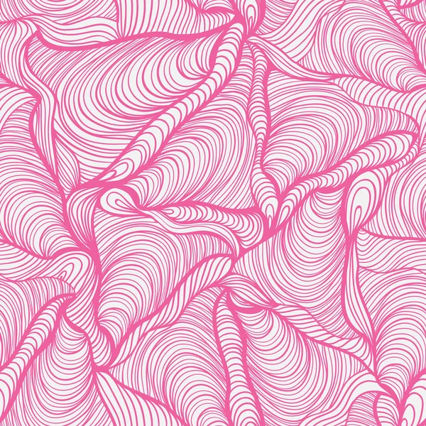 Färgglada sömlösa abstrakta handritade mönster, vågor bakgrund — Stock vektor