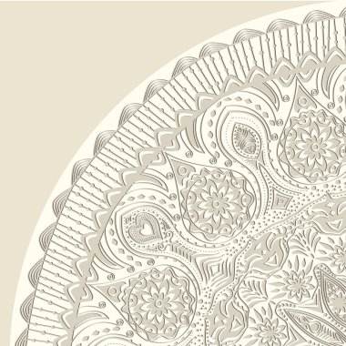 Vintage davetiyeli dantel süs.