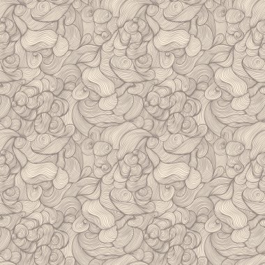 Renksiz, soyut el çizimi desen, dalga arkaplanı