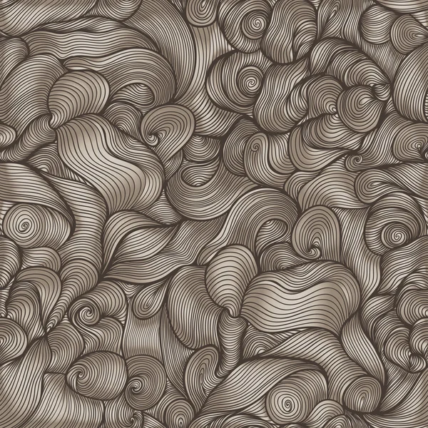 Πολύχρωμο απρόσκοπτη αφηρημένη ζωγραφισμένα στο χέρι μοτίβο, κύματα φόντο — Διανυσματικό Αρχείο