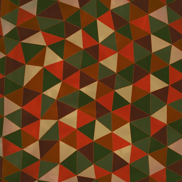 三角形、モザイク無限パターンとのシームレスなテクスチャ — ストックベクタ