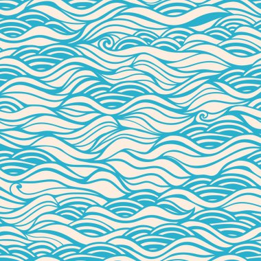 Colorful seamless waves background