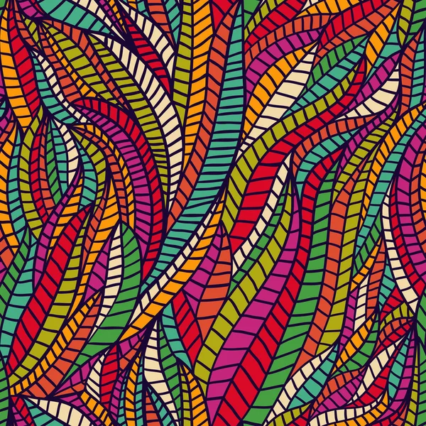 Patrón de ondas dibujadas a mano abstractas sin costura, fondo ondulado. — Archivo Imágenes Vectoriales