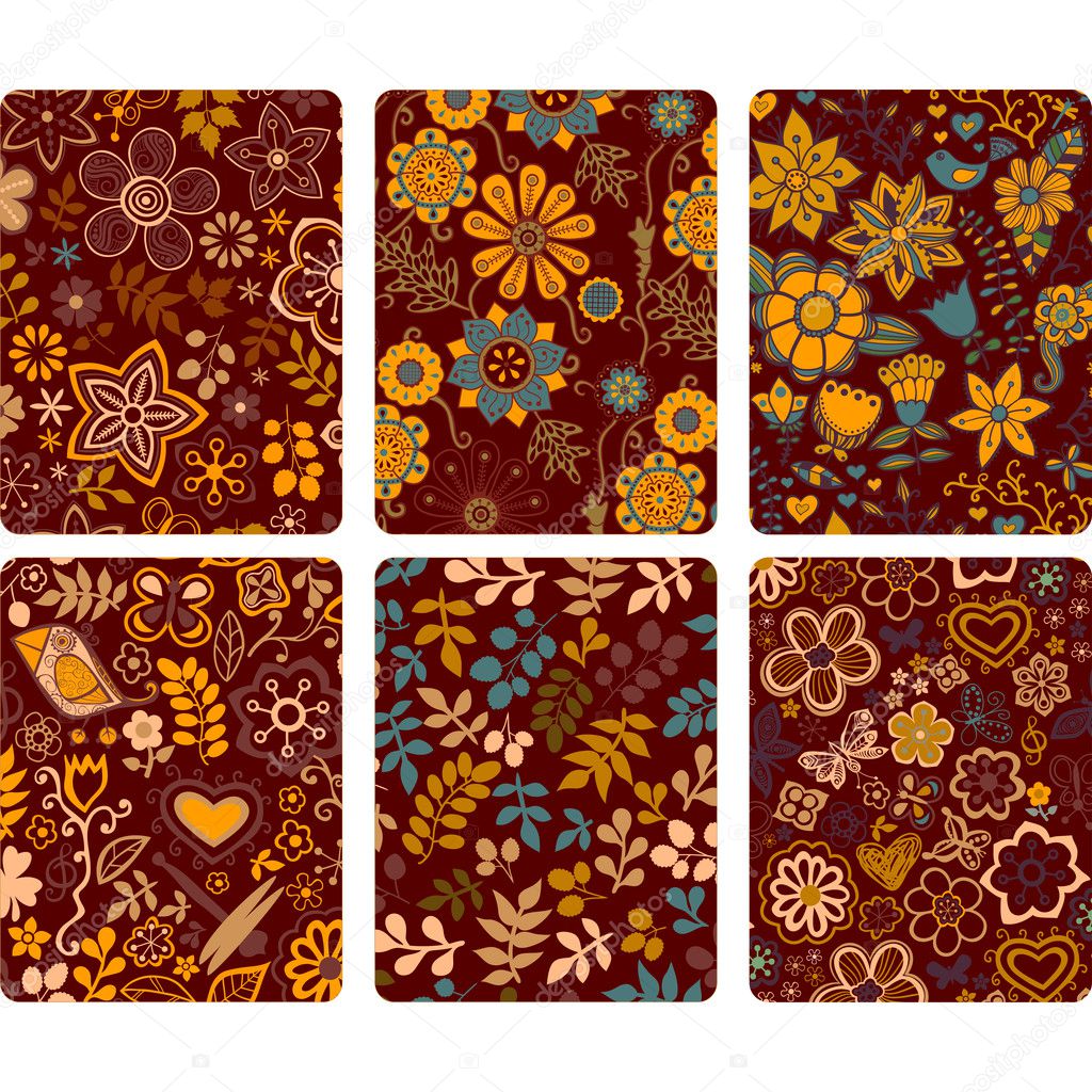 Fashion tablet skins. Modern floral patterns