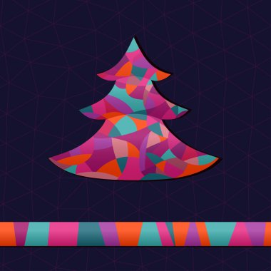 Merry christmas şablon tasarımı.