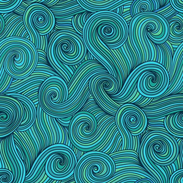 Textura de ondas sin costuras, fondo ondulado . — Vector de stock