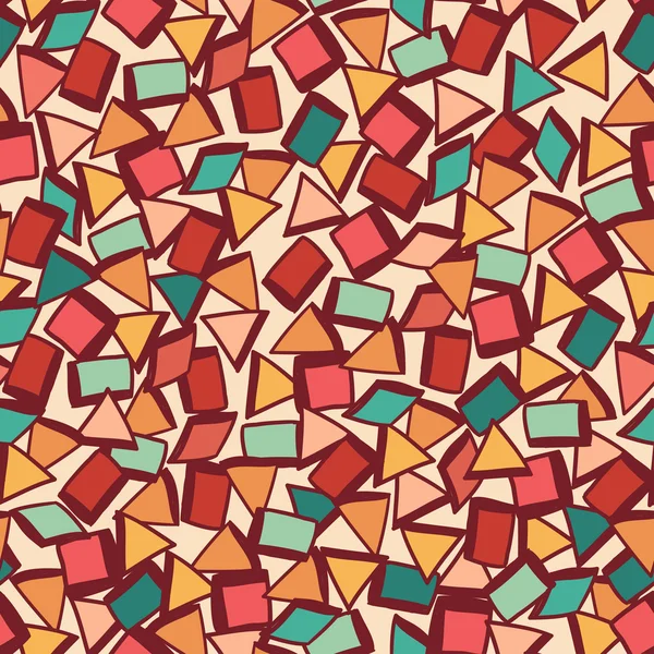 Naadloze stof textuur met driehoeken — Stockvector