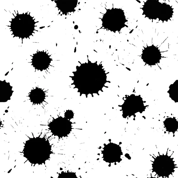 Spray paint seamless pattern.Black-and- white. — Stock Vector